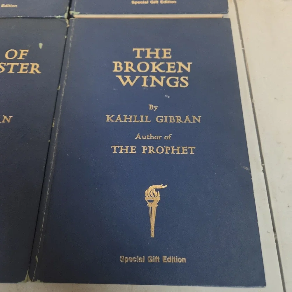 Kahlil Gibran 4 Book lot Broken Wings, Voice of the Master, Spirits Rebellious